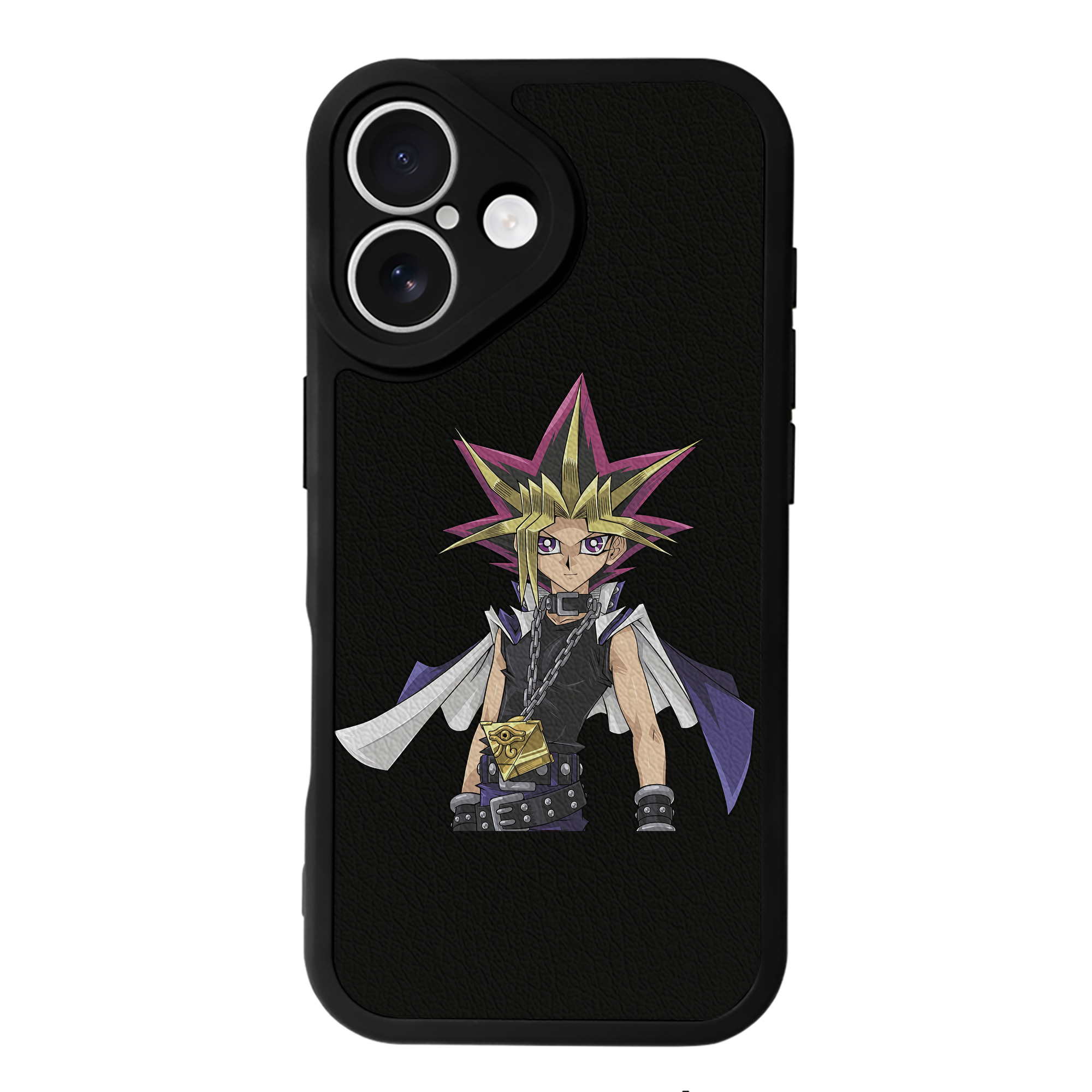 遊☆戯☆王 Yu-Gi-Oh! 【iPhone 16シリーズ対応】シリコンスマホケース（レザー調） 材質：シリコン